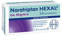 Hexal Comprimés naratriptan 2,5 mg pelliculés dans la migraine