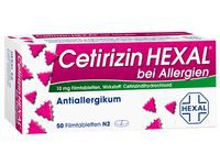CETIRIZIN HEXAL pastillas en blíster para alergias