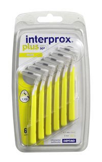 IINTERPROX plus mini spazzolino interdentale giallo