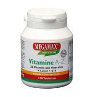 MEGAMAX Vitamine A-Z+Q10+Lutein Tablets