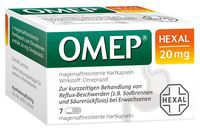 OMEP HEXAL 20 mg cápsulas duras resistentes jugos gástricos