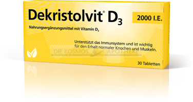 DEKRISTOL VIT D3 2.000 UI comprimidos