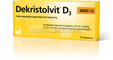 DEKRISTOL VIT D3 4.000 UI comprimidos