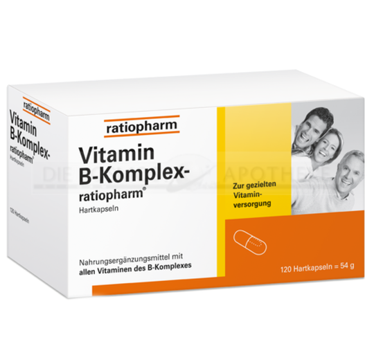 oud Temerity opwinding VITAMIN B Komplex ratiopharm Kapseln 120 Pcs - Ratiopharm - Our Brands -  Homoempatia - Versandapotheke